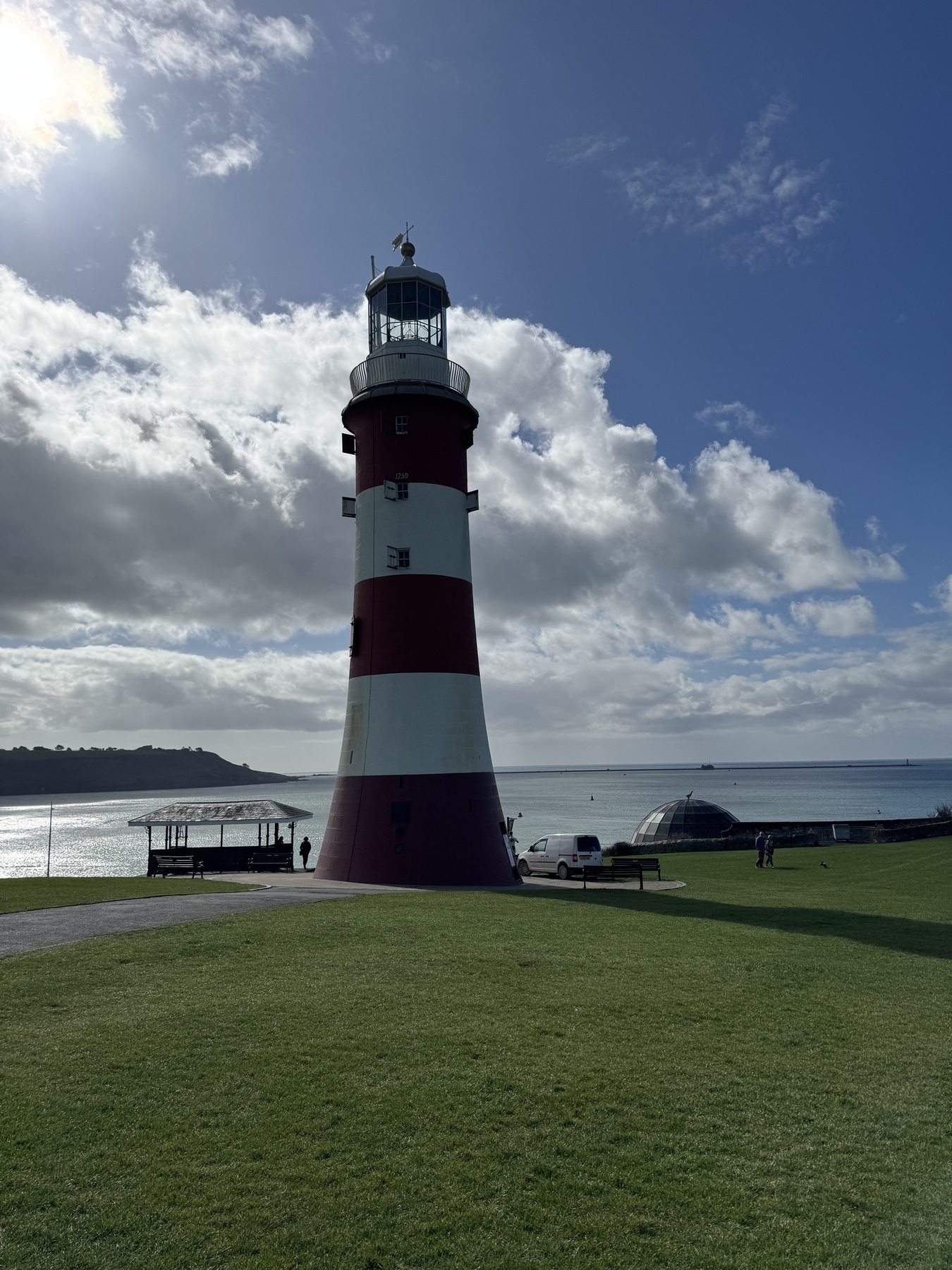 Photo of the light house Smeaton’s Tower at Plymouth Hoe
